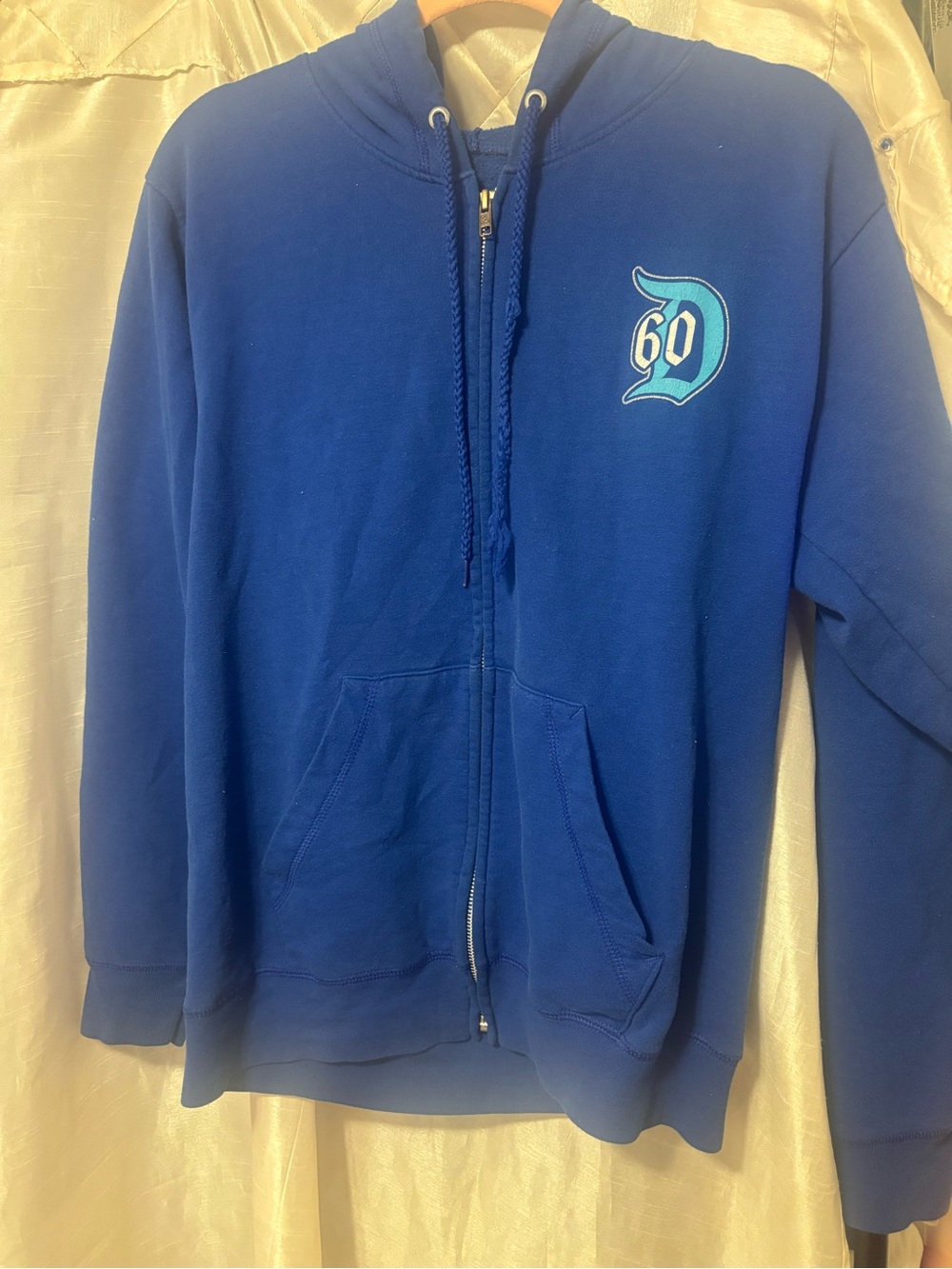 Disney Blue Full-Zip Hooded Jacket with '60' Crest